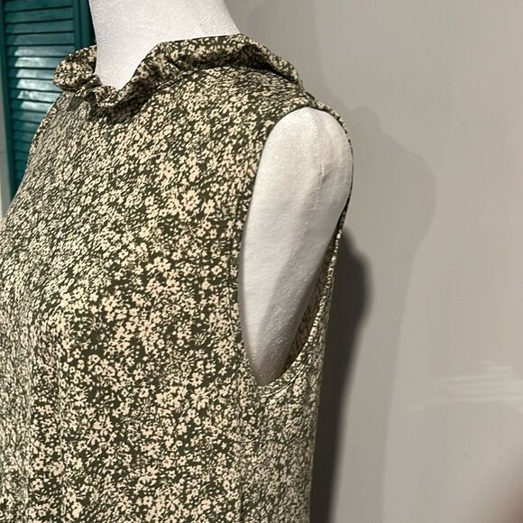 Evereve MTS NWOT Spring Floral Ruffle Neck Dress - S - Picture 6 of 10